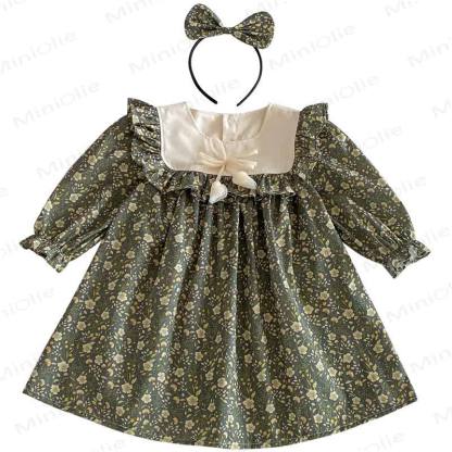 Toddler Kid Girl Floral Bow Dress - image 5