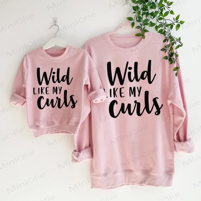 WILD LIKE MY GIRLS Pink Family Sweatshirt - Pink - Adult Sweatshirt: XL - image 1