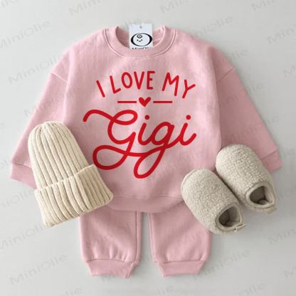 I LOVE MY GIGI Baby Pink 2-piece Set - Pink - 2-3T - image 1