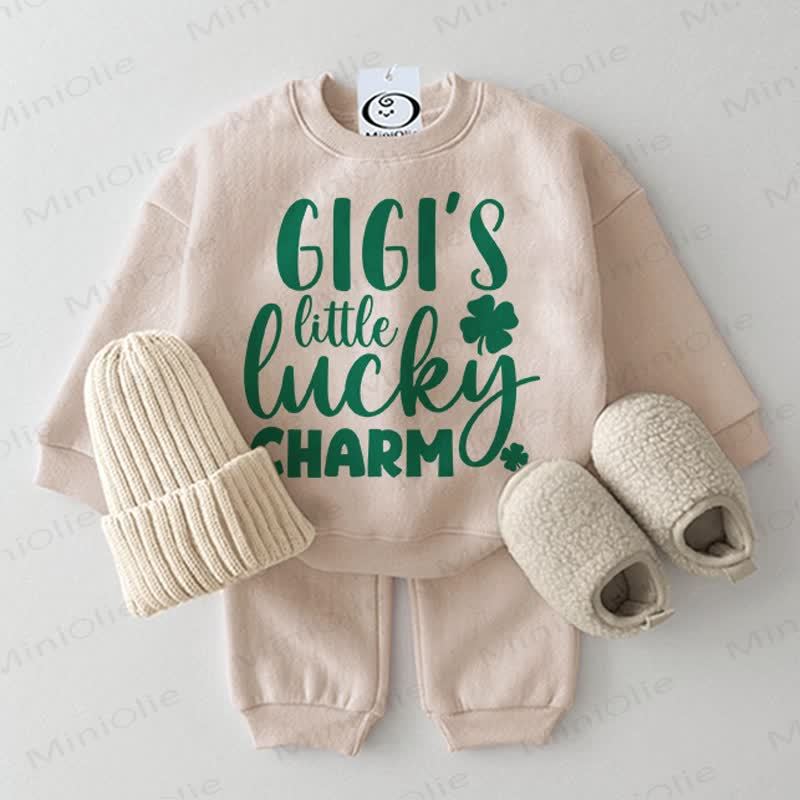 GIGI'S LITTLE LUCKY CHARM Baby Beige 2-piece Set - Beige - 2-3T - image 1