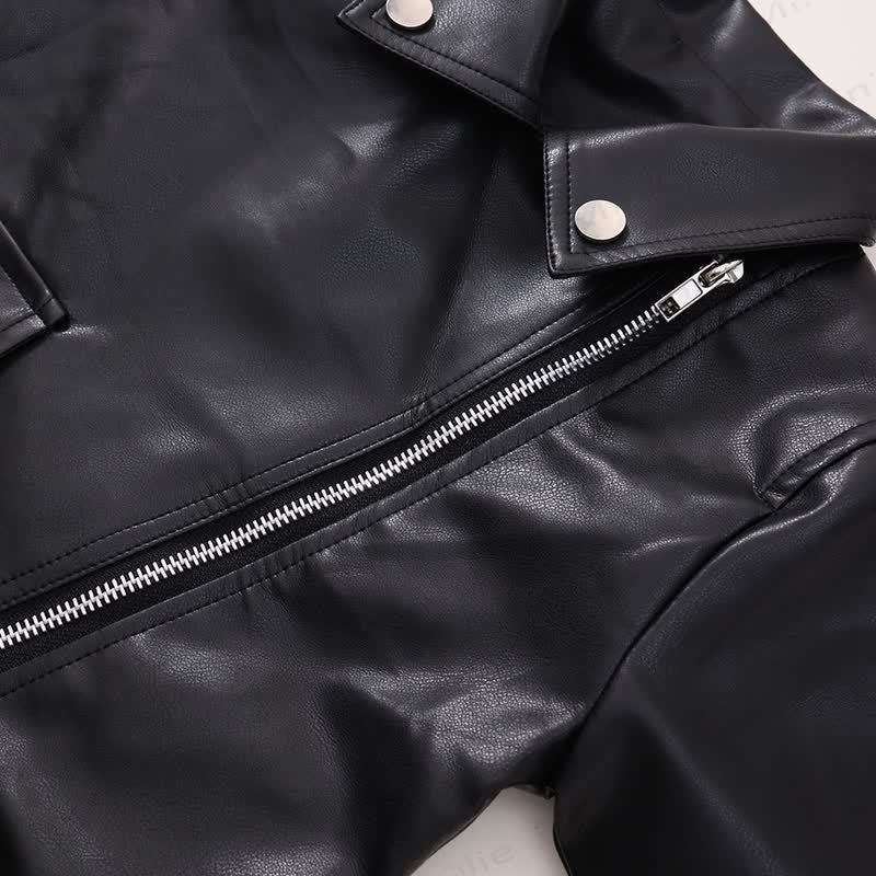 Toddler Girl Faux Leather Jacket - image 7