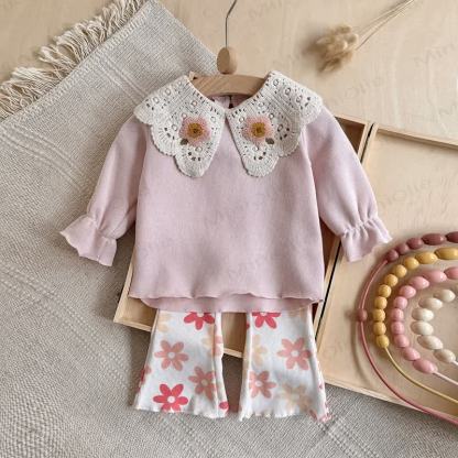 Baby Girl Floral Lace 2-piece Set - image 3