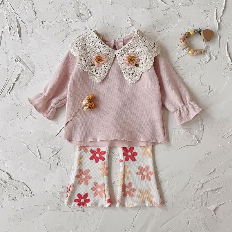 Baby Girl Floral Lace 2-piece Set - image 6