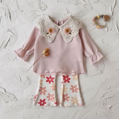 Baby Girl Floral Lace 2-piece Set - image 6