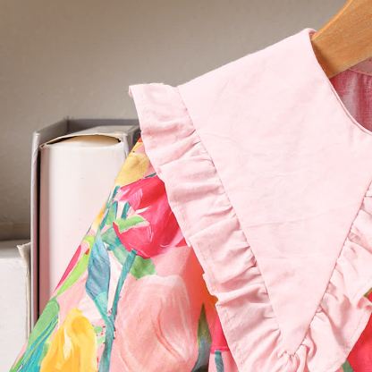 Baby Toddler Girl Lapel Flower Dress - image 8