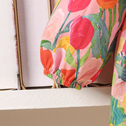 Baby Toddler Girl Lapel Flower Dress - image 9