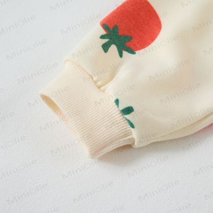 Baby Toddler Tomatoes Beige Romper - image 4