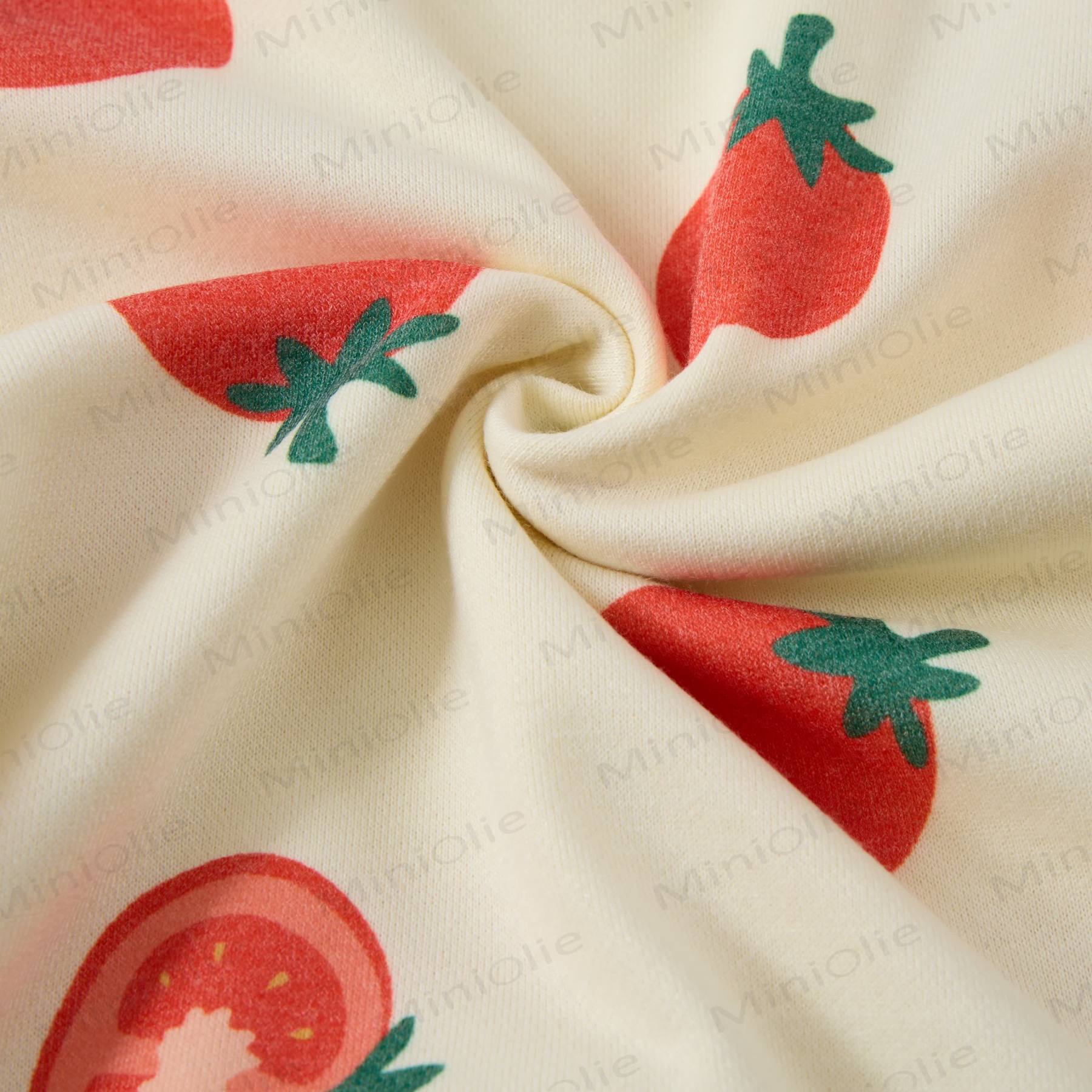Baby Toddler Tomatoes Beige Romper - image 7