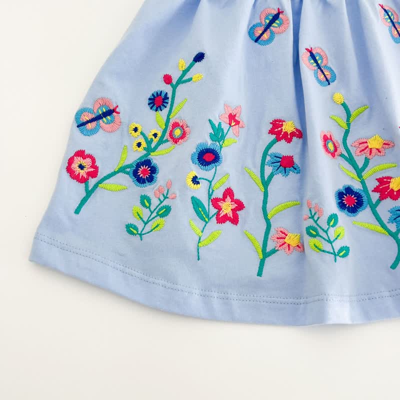 Baby Toddler Girl Lapel Knit Flower Dress - image 9
