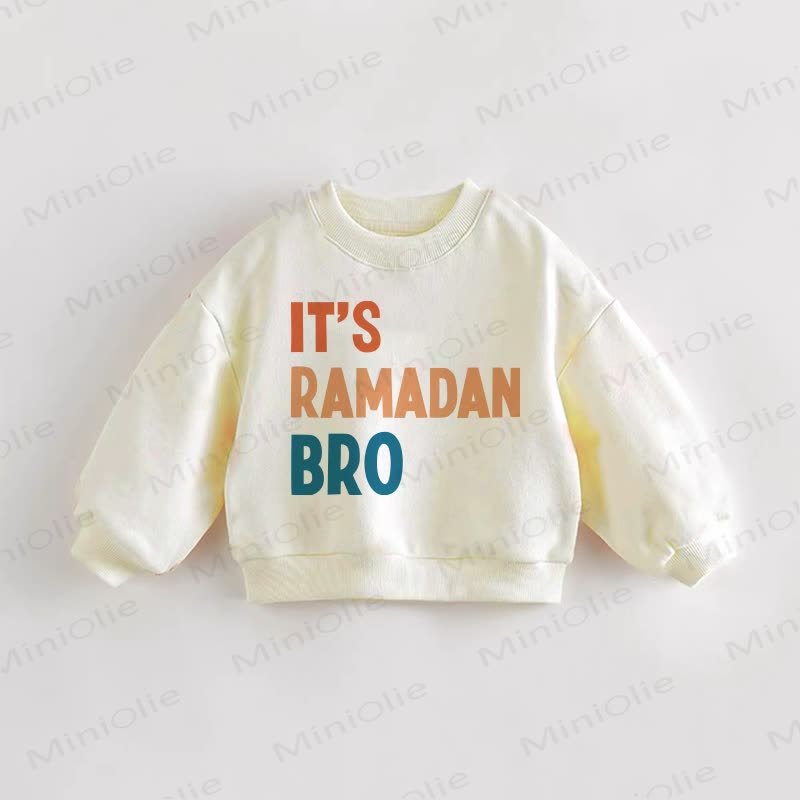 IT'S RAMADAN BRO Baby Toddler Cream Sweatshirt - Cream - 3-5T - image 1