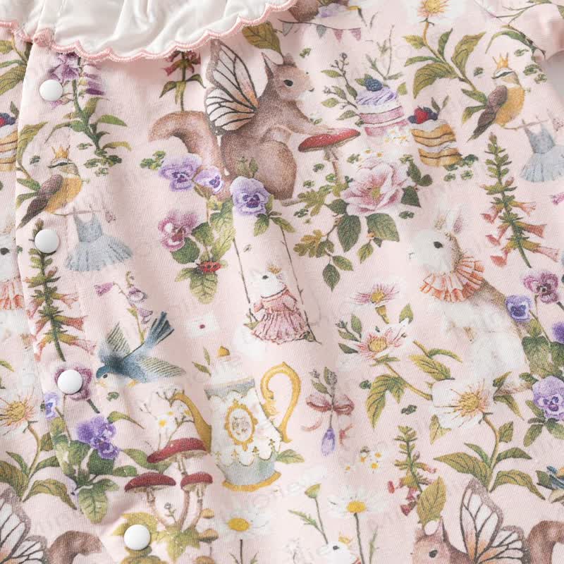 Baby Floral Animal Romper - image 11