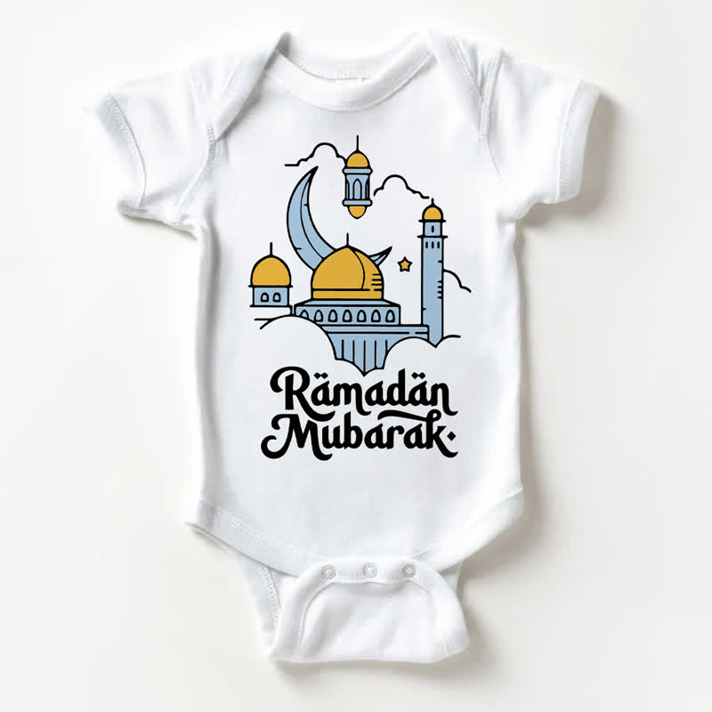 RAMADAN MUBARAK Baby White Bodysuit - White - 18-24M - image 1