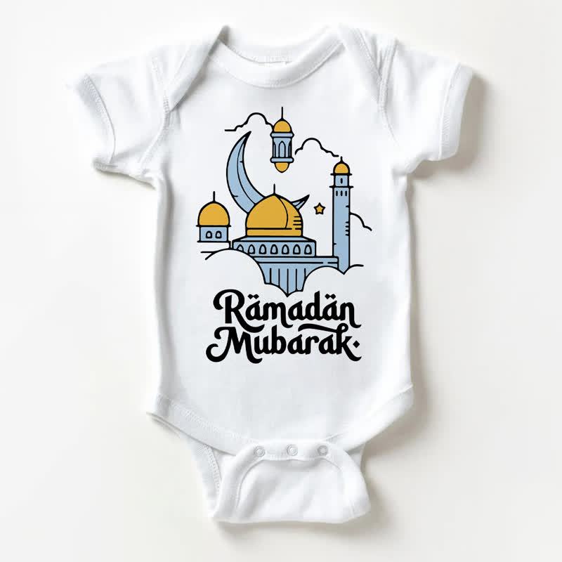 RAMADAN MUBARAK Baby White Bodysuit - White - 18-24M - image 1