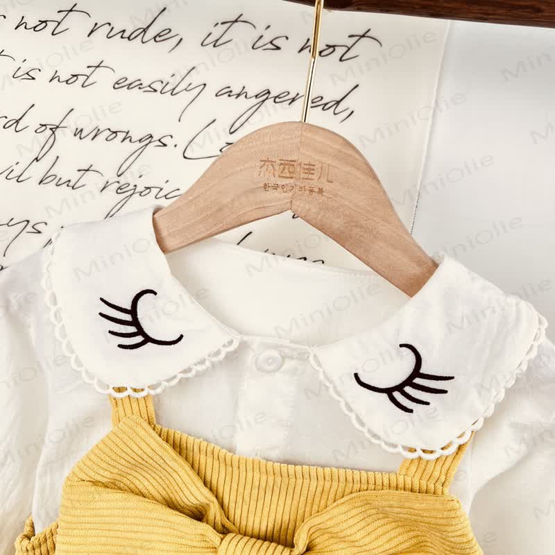 Baby Toddler Girl Bow Cord Dress - image 10
