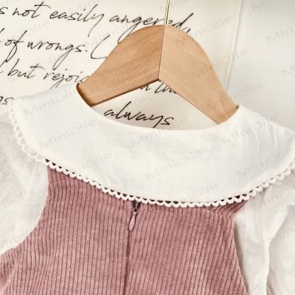 Baby Toddler Girl Bow Cord Dress - image 9