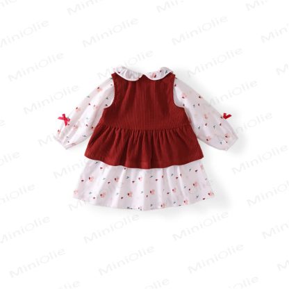 Toddler Kid Girl Bunny Bow Dress/Cord Tank Top - image 3