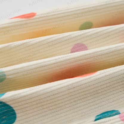 Baby Toddler Colorful Hearts & Polka Dots Beige Corduroy Pants - image 6