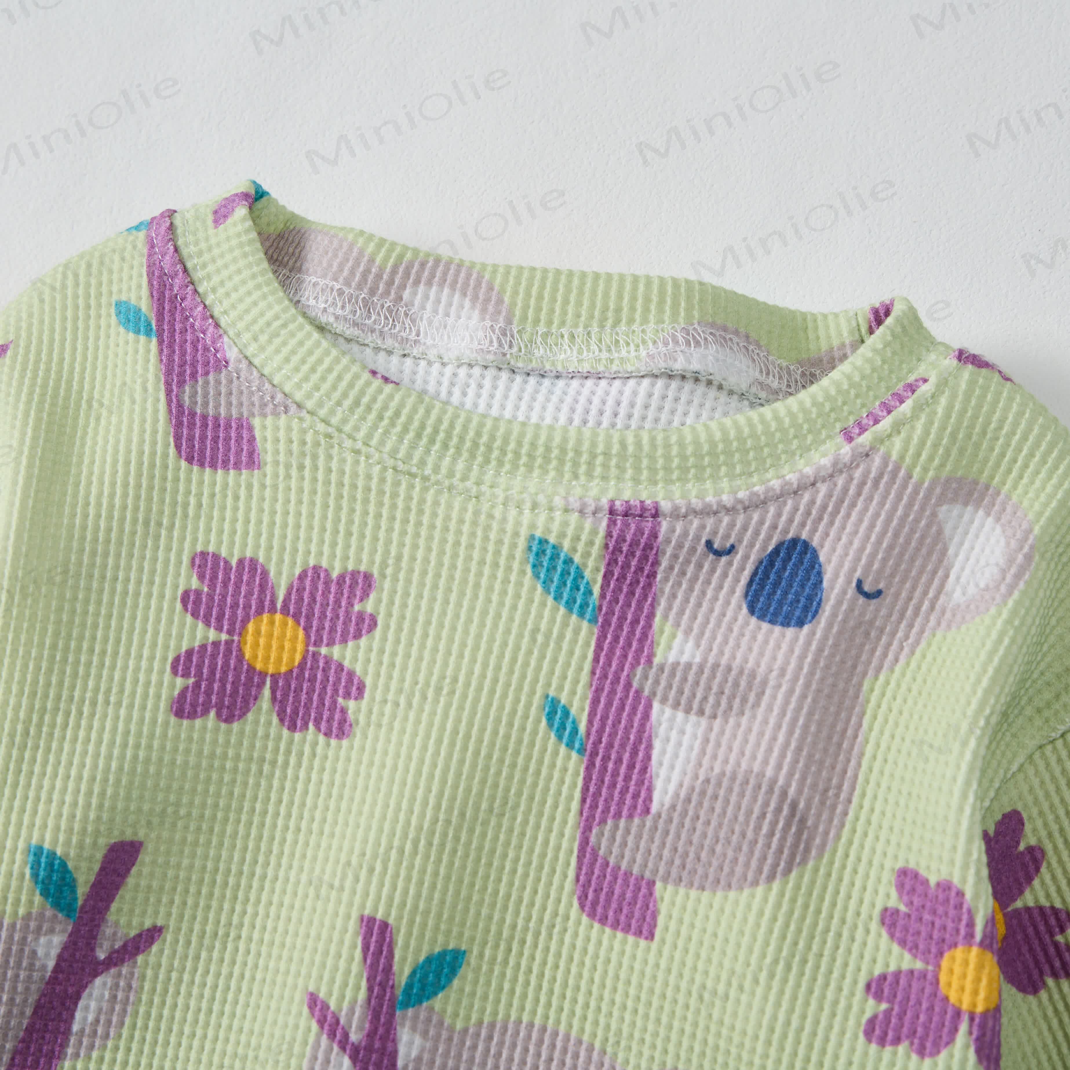 Baby Waffle Koala Sweatshirt 2-piece Set - image 2