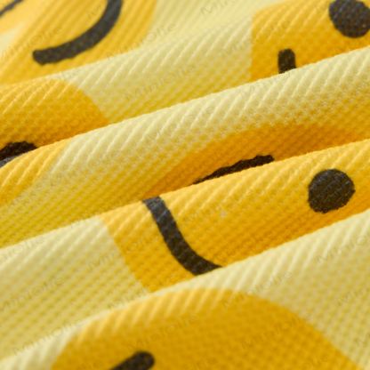 Baby Waffle Yellow Smiley Face Sweatshirt 2-piece Set - image 6