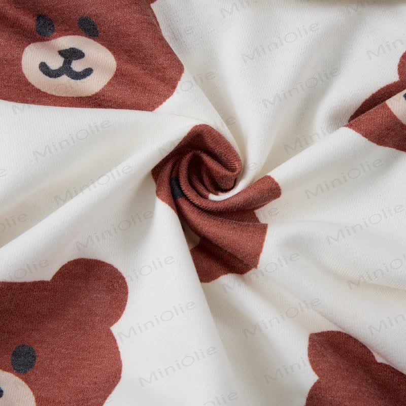  Baby Toddler White Bear Lapel 2-piece Set - image 6