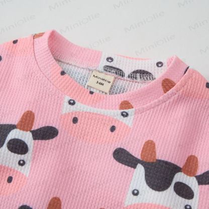 Baby Cow Pink Waffle 2-piece Set - image 5