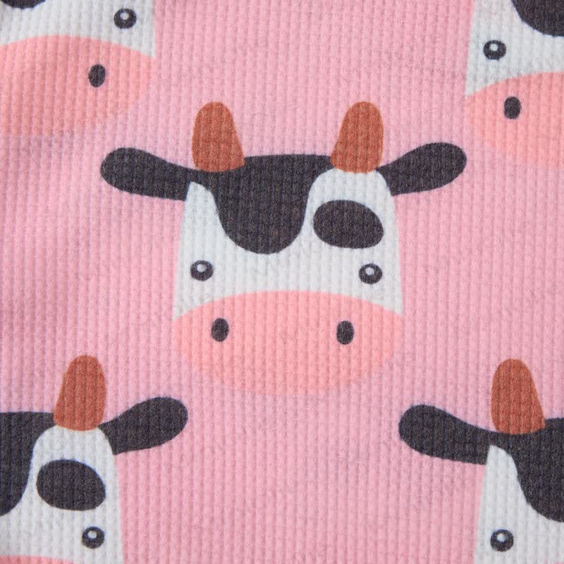 Baby Cow Pink Waffle 2-piece Set - image 6
