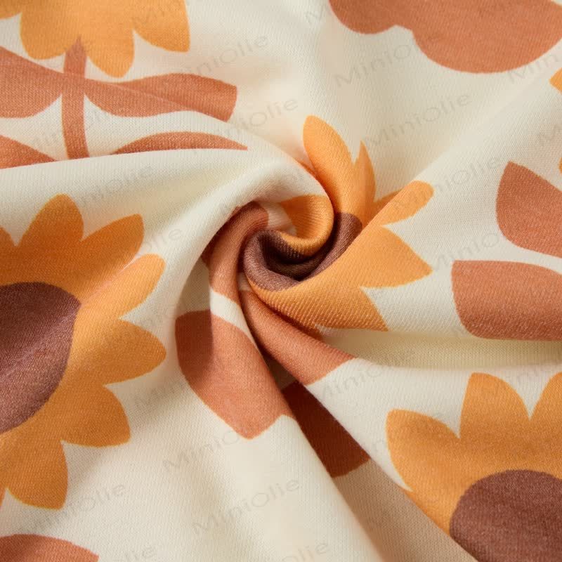 Baby Sunflower Apricot Romper - image 7