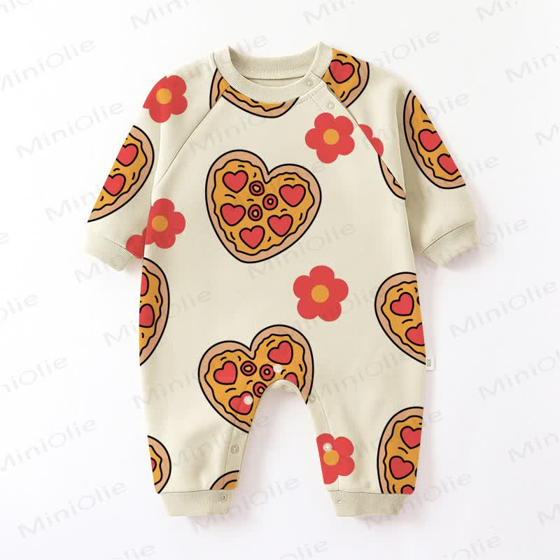 Baby Pizza Apricot Romper - Apricot - 18-24M - image 1