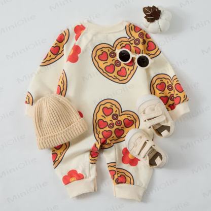 Baby Pizza Apricot Romper - image 3