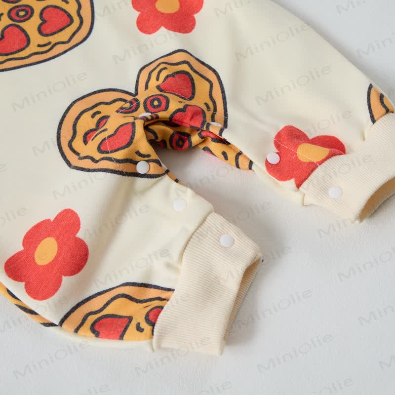 Baby Pizza Apricot Romper - image 5