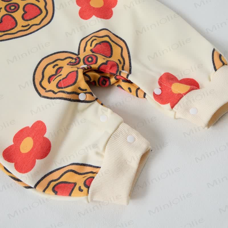 Baby Pizza Apricot Romper - image 5