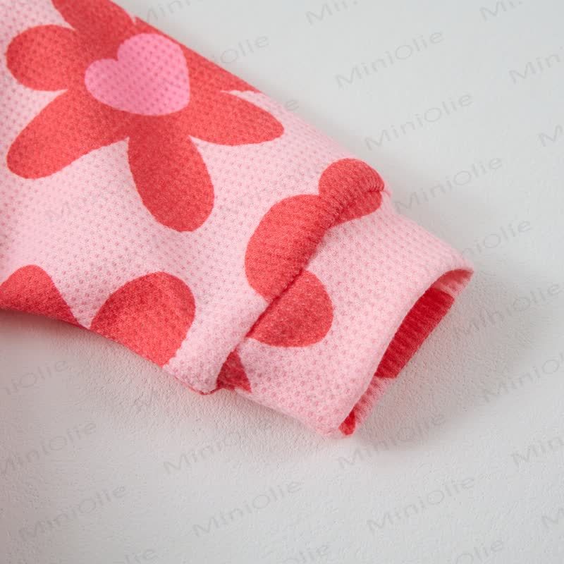Baby Flower Heart Pink Waffle 2-piece Set - image 6