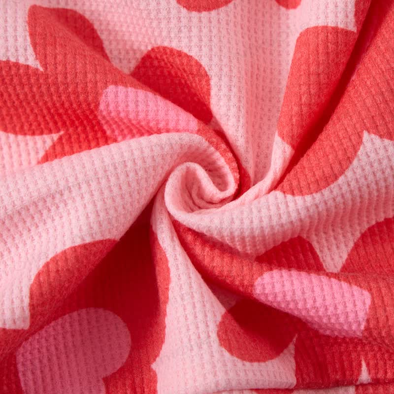 Baby Flower Heart Pink Waffle 2-piece Set - image 8