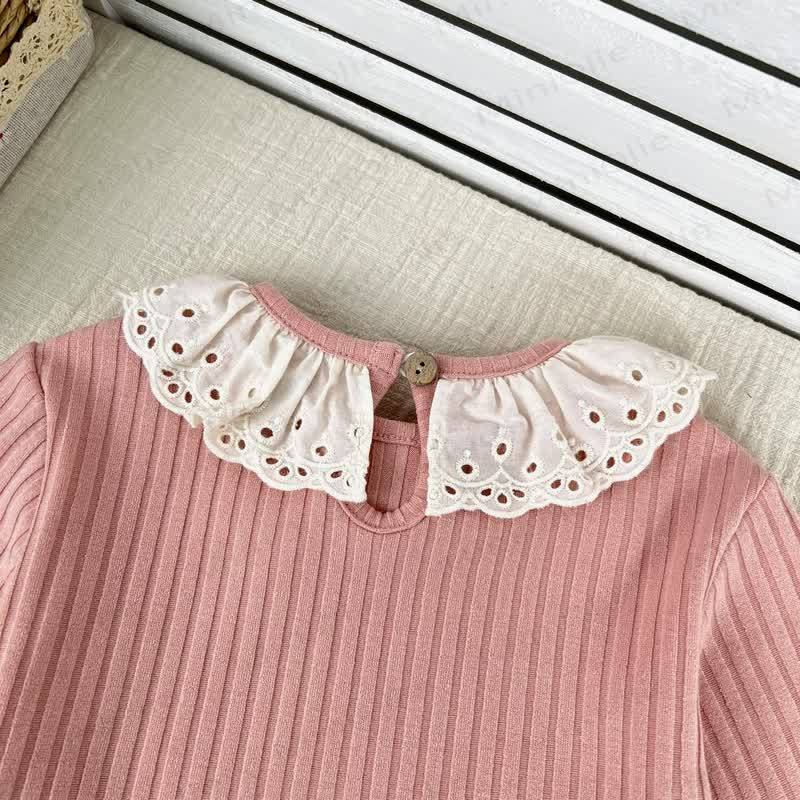 Baby Toddler Girl Solid Color Lace Top/Suspender Dress - image 8