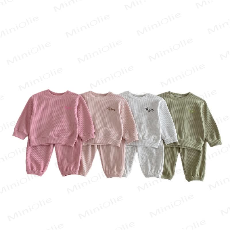 Baby Toddler 2-piece Embroidered Waffle Set - image 4