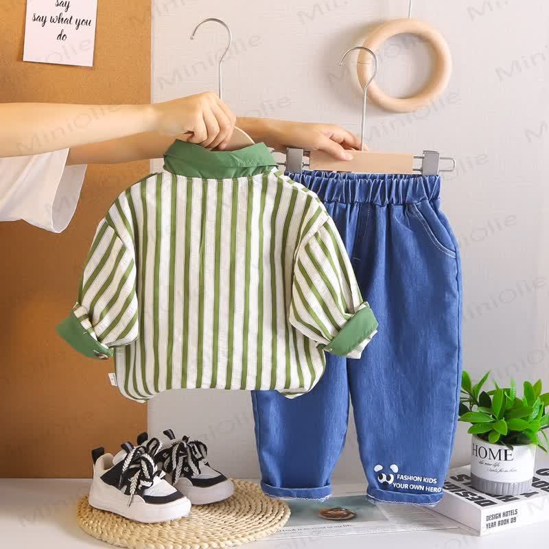 Baby Toddler Boy Stripe 2-piece Set - image 7