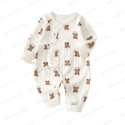  Baby Newborn Bear/Heart Kimono Romper - image 5