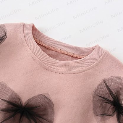 Kid Bow Pink Sweatshirt - image 2