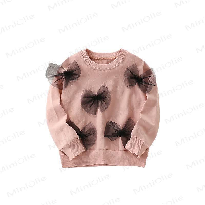 Kid Bow Pink Sweatshirt - image 5