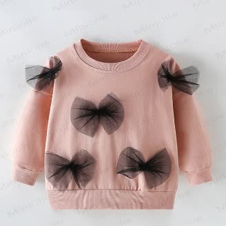 Kid Bow Pink Sweatshirt - Pink - 12Y - image 1