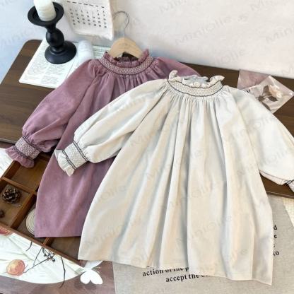 Baby Toddler Girl Solid Color Lace Dress - image 1