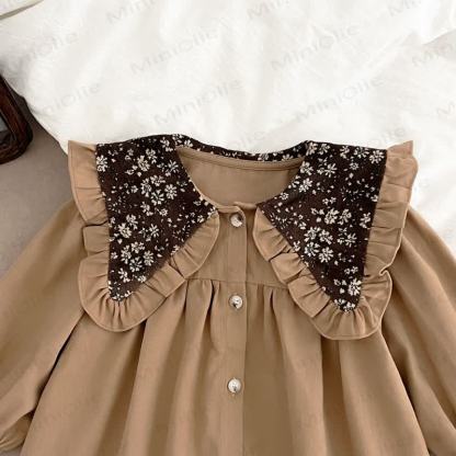 Baby Toddler Girl Floral Lapel Dress - image 7