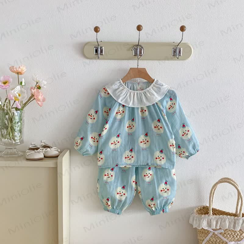 Baby Toddler Girl 2-piece Lapel Set - Green - 8Y - image 6