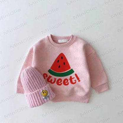 SWEET Baby Girl Pink Watermelon Sweatshirt - Pink - 2-3T - image 1