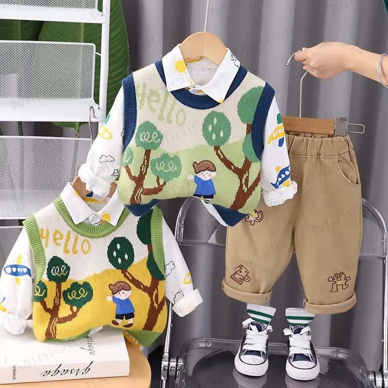 HELLO Baby Toddler Boy 3-piece Set - image 1
