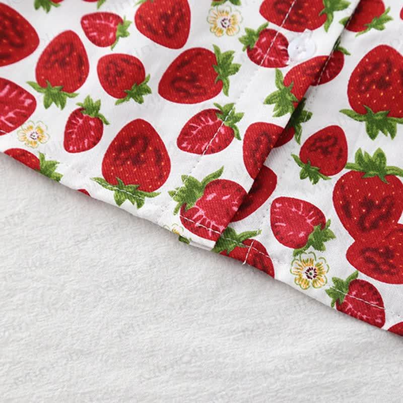 Baby Toddler Girl Strawberry Flower 3-piece Knit Set - image 15