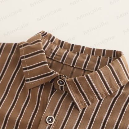 HAPPY Baby Toddler Boy Stripe Dog 3-piece Knit Set - image 12