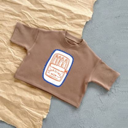 SARDINES Baby Summer Casual T-Shirt - Brown - 2-3T - image 3