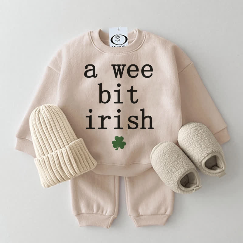 A WEE BIT IRISH Baby 2-piece Beige Set - Beige - 2-3T - image 1