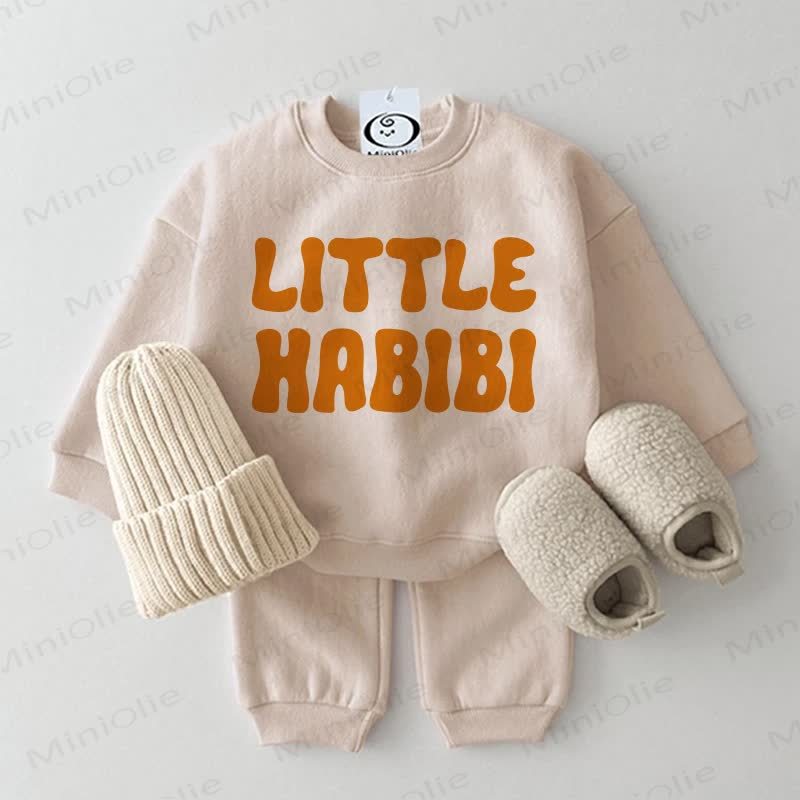 LITTLE HABIBI Baby 2-piece Beige Set - Beige - 2-3T - image 1